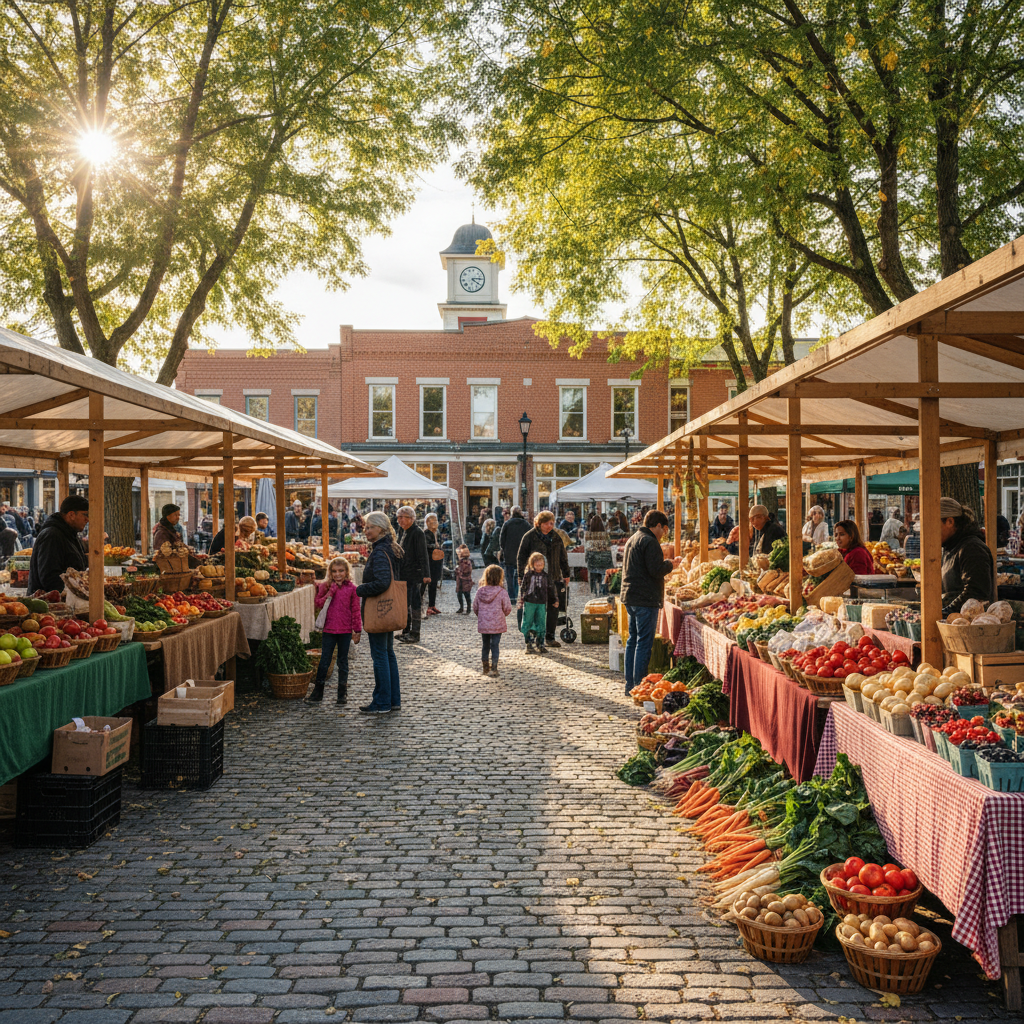 Fresh produce and baked goods at the Collingwood Farmers Market